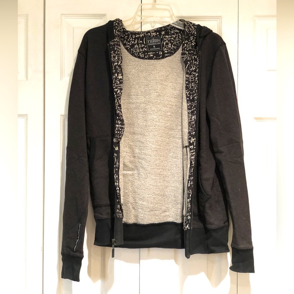 Imaginary Foundation Chalkboard Zip Up Hoodie - Picture 1 of 7
